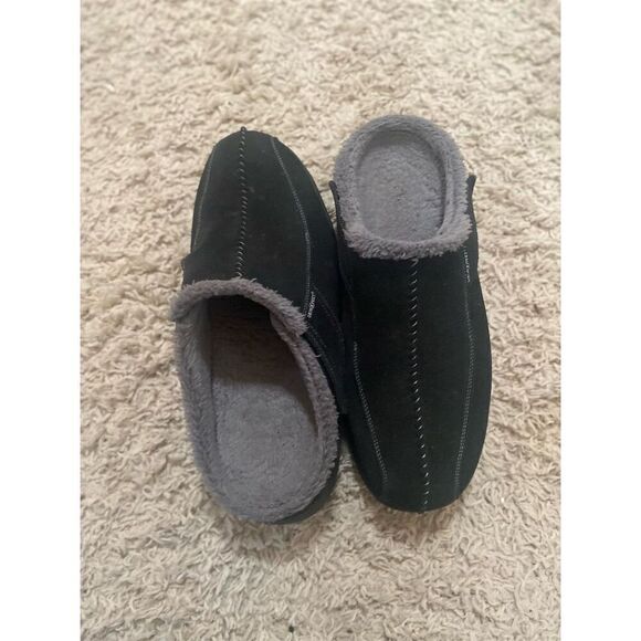 Orthofeet Men's Orthopedic Clog Slippers Black Asheville Casual Slip-On - Picture 5 of 8